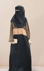 Front Chain Tri-Color Abaya