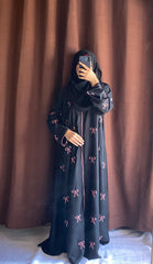 Pinterest Bow Abaya (Without Baggie)