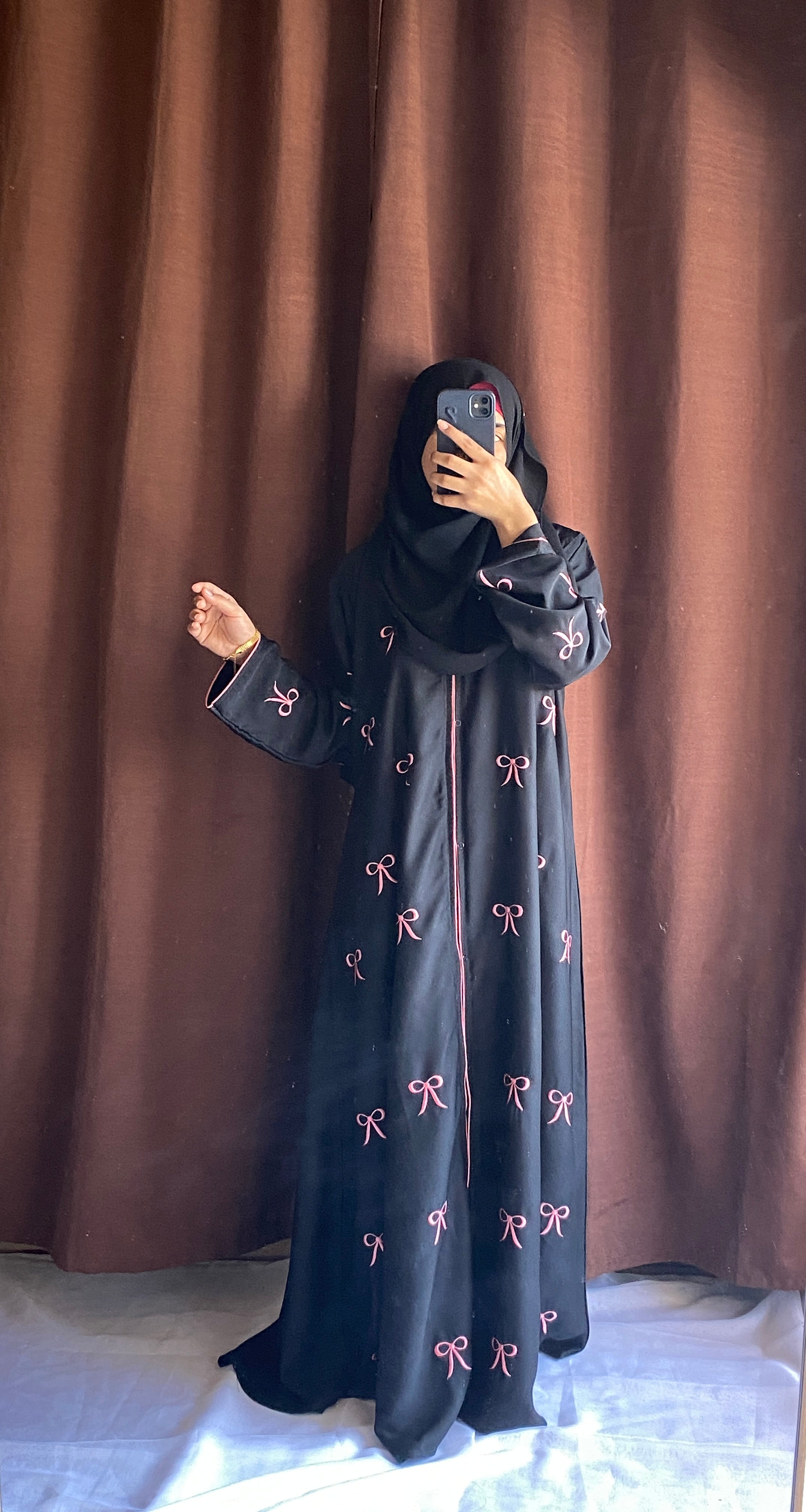 Pinterest Bow Abaya (Without Baggie)