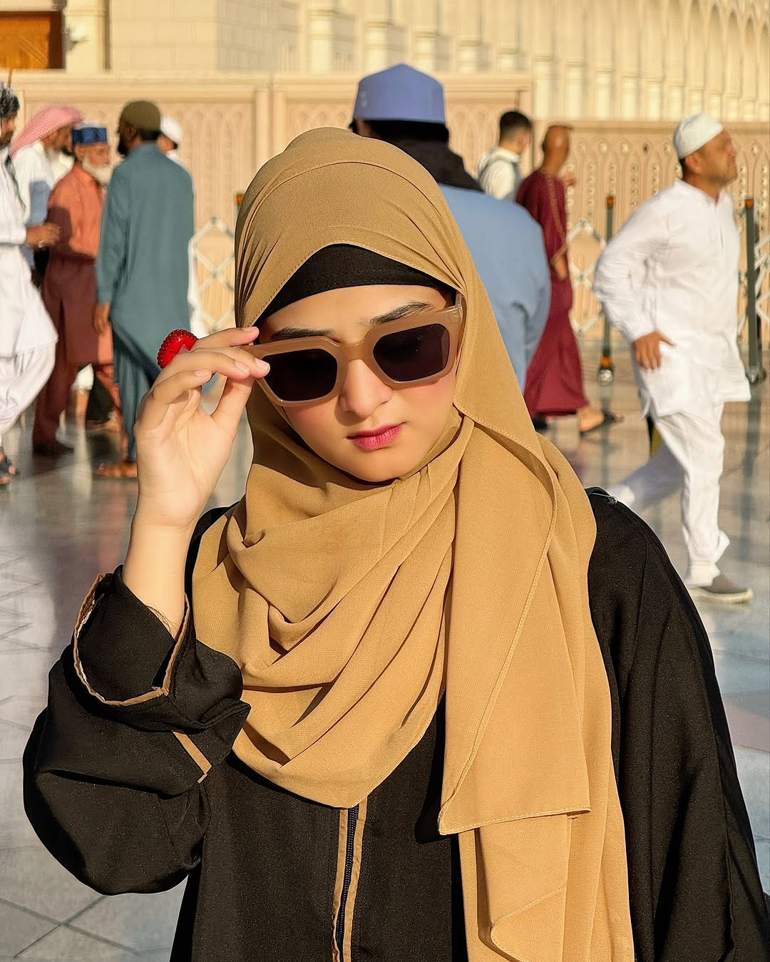 Two-Tone Front Open Abaya