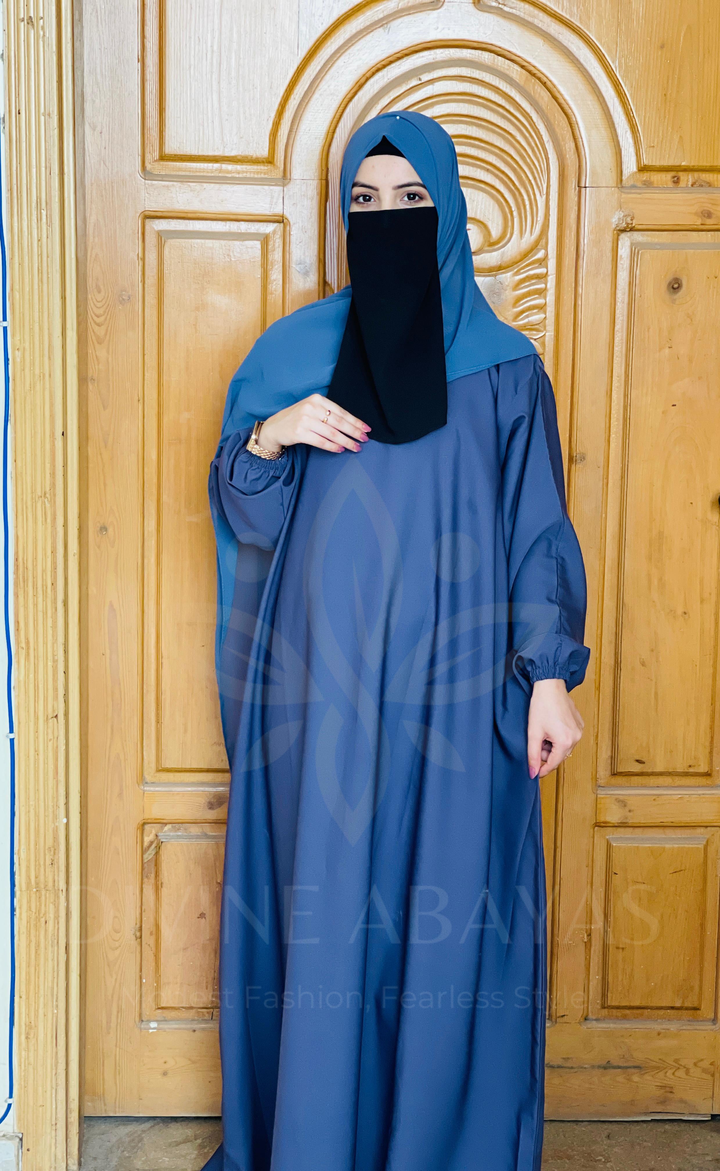 Midnight Grace Abaya -Navy blue