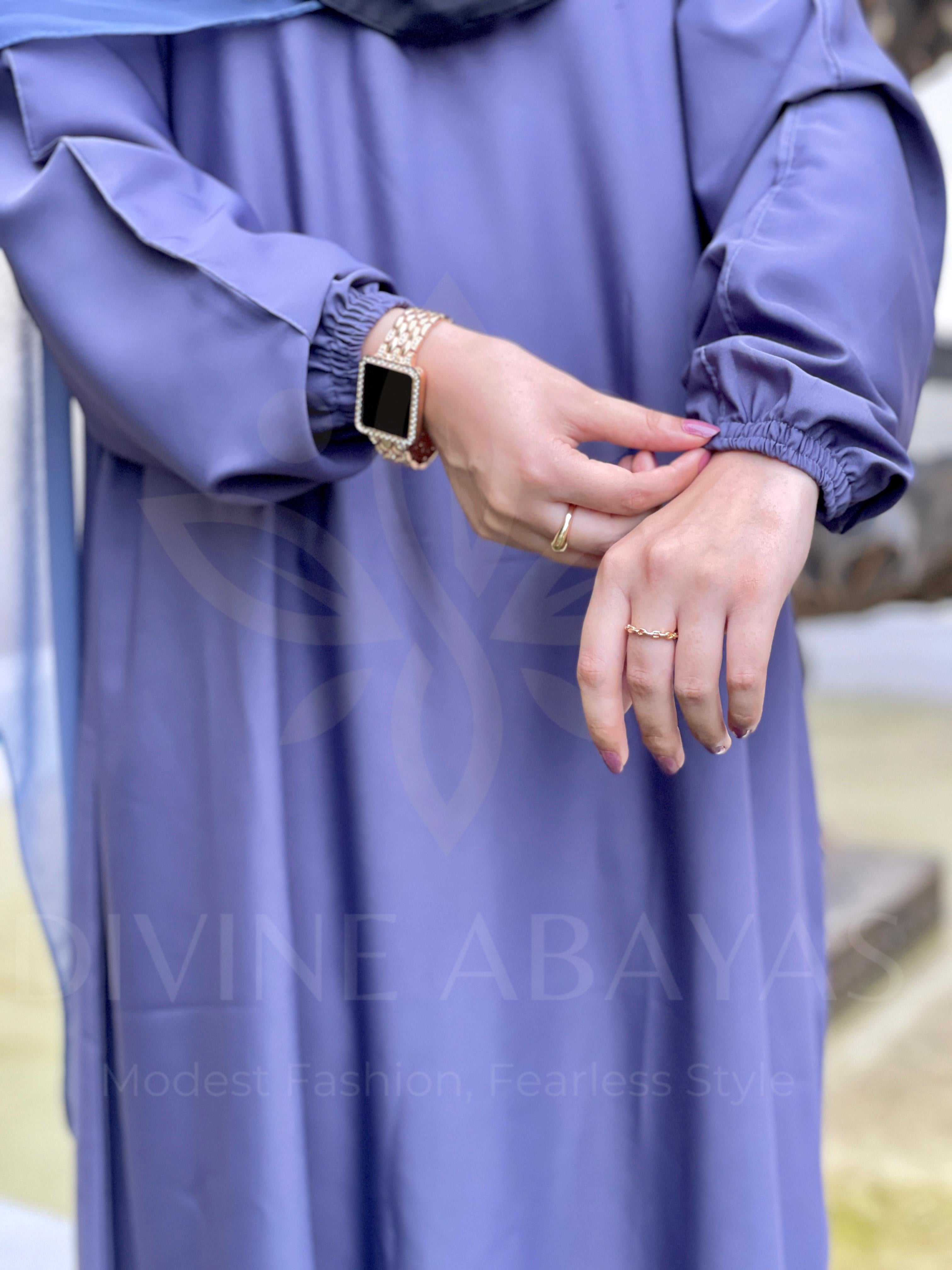 Midnight Grace Abaya -Grey