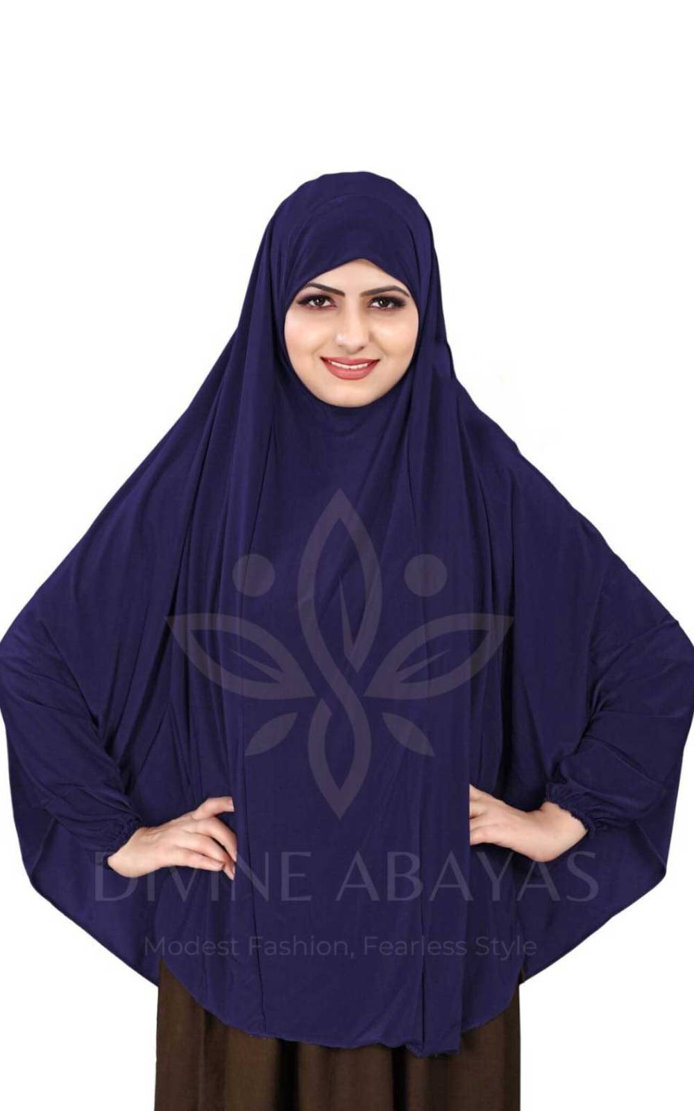 Jersey Makhna With Sleeves - Navy Blue