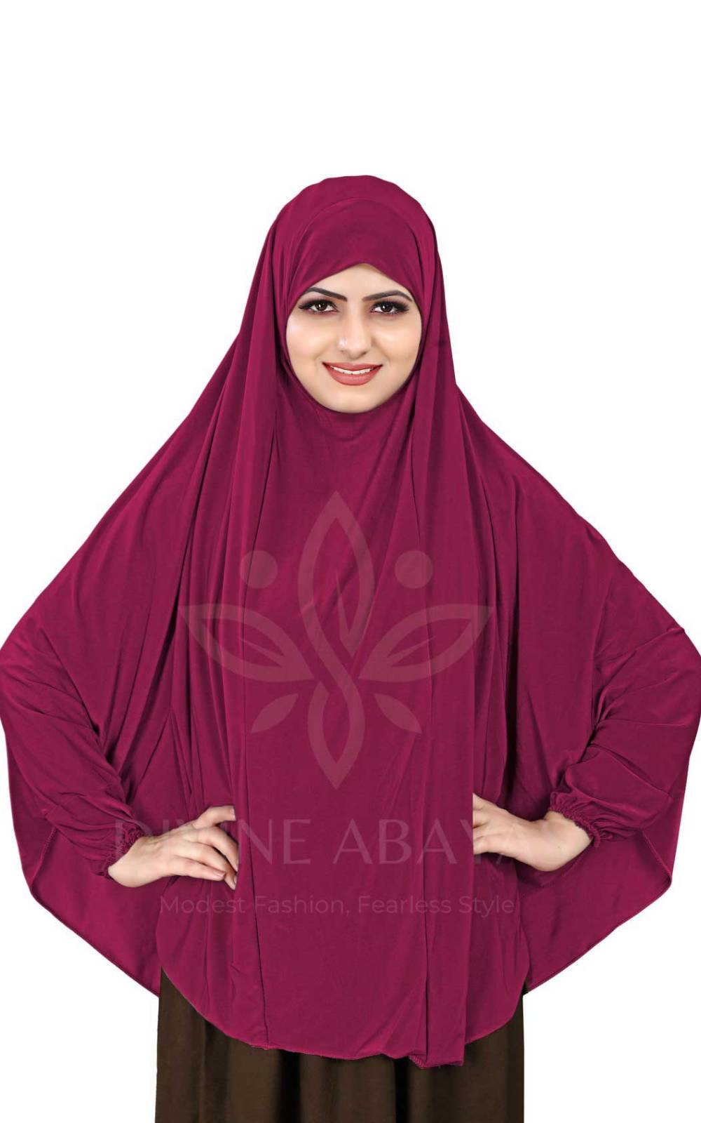 Jersey Makhna With Sleeves - Maroon