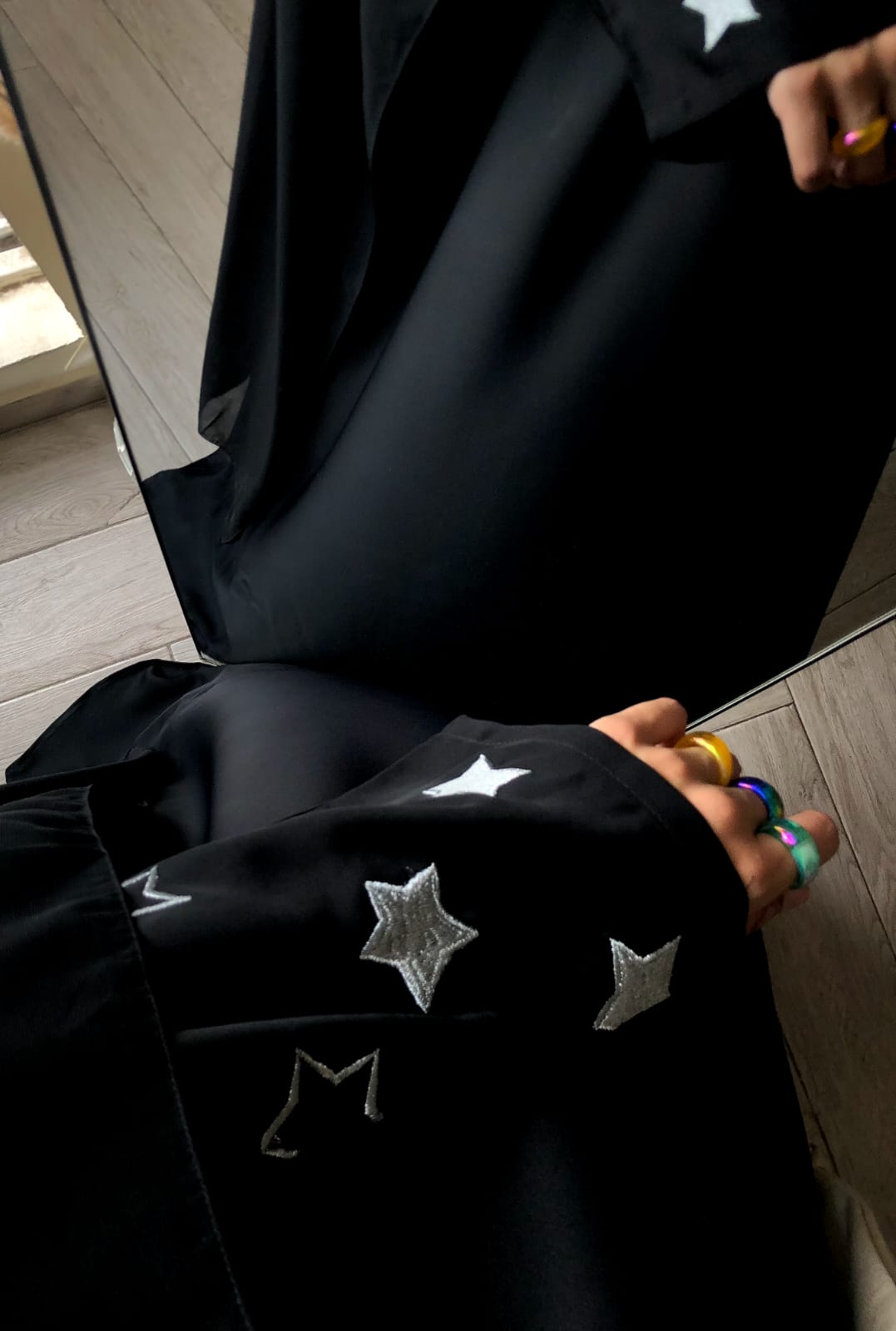 Star Embellished Embroidery Sleeves