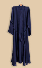 Coat And Inner Attach Abaya - navy blue