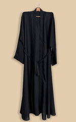 Coat And Inner Attach Abaya - Black