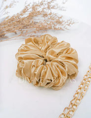 Volumarize Satin Scrunchie - Beige