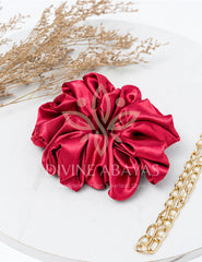 Volumarize Satin Scrunchie - Cherry