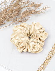 Volumarize Satin Scrunchie - Pearl