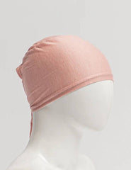 Premium Tie Hijab Cap - Pink