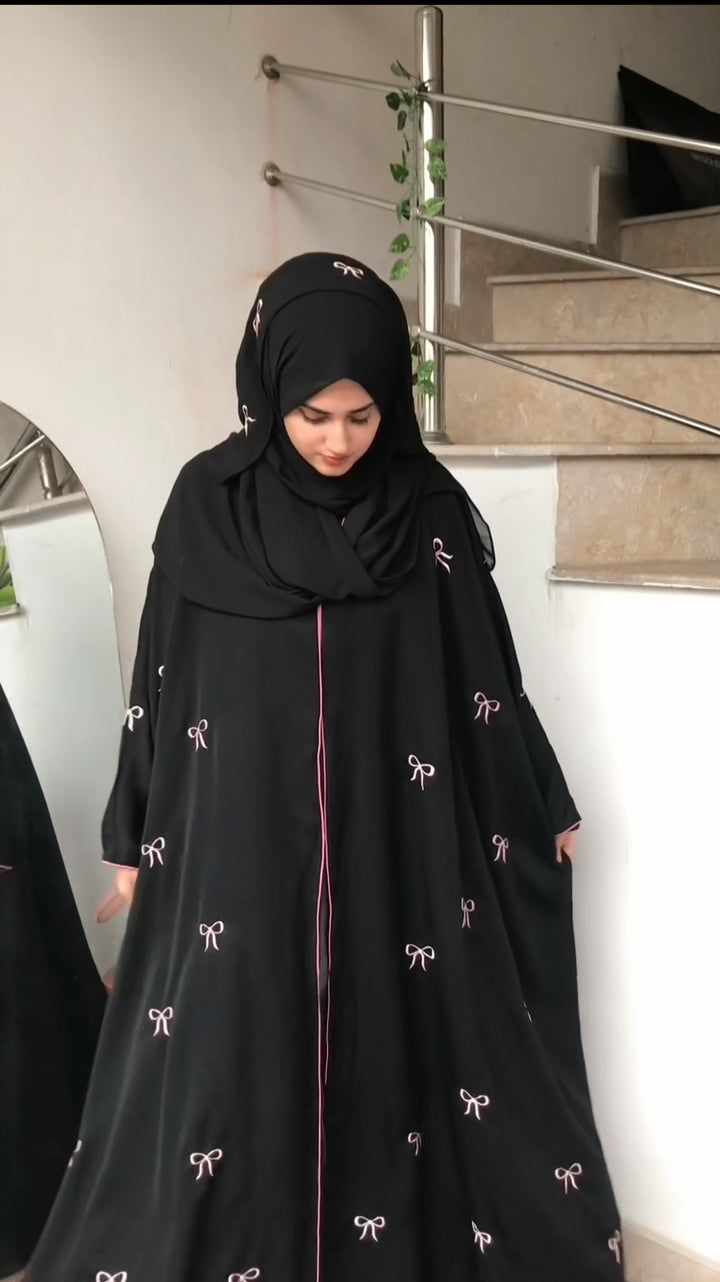 Pinterest Baggie Style Bow Abaya