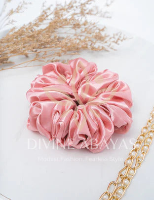 Volumarize Satin Scrunchie - Rose