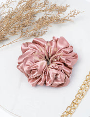 Volumarize Satin Scrunchie - Rouge