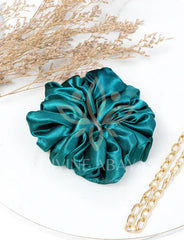 Volumarize Satin Scrunchie - Teal